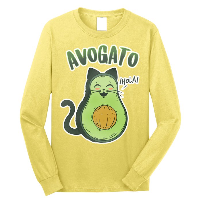 Avogato Cat Hola Long Sleeve Shirt