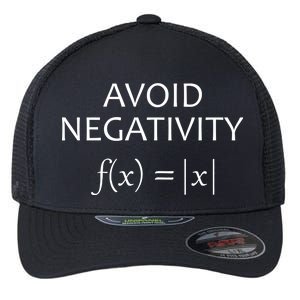 Avoid Negativity Math Joke Flexfit Unipanel Trucker Cap