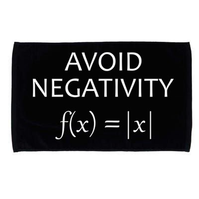 Avoid Negativity Math Joke Microfiber Hand Towel