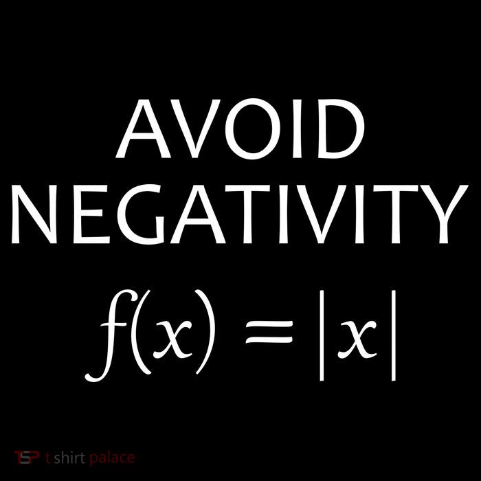 Avoid Negativity Math Joke Cropped Pullover Crew
