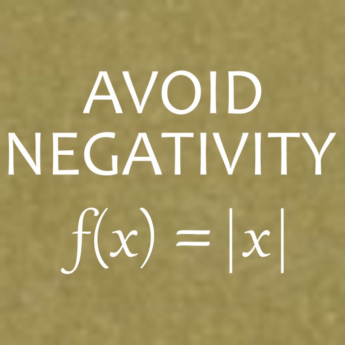 Avoid Negativity Math Joke Garment-Dyed Women's Muscle Tee