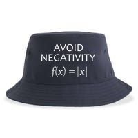 Avoid Negativity Math Joke Sustainable Bucket Hat