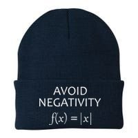 Avoid Negativity Math Joke Knit Cap Winter Beanie