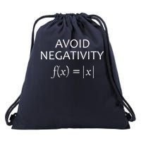 Avoid Negativity Math Joke Drawstring Bag