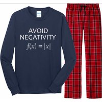 Avoid Negativity Math Joke Long Sleeve Pajama Set