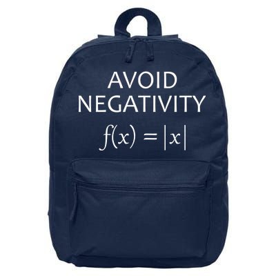 Avoid Negativity Math Joke 16 in Basic Backpack