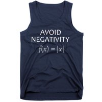 Avoid Negativity Math Joke Tank Top