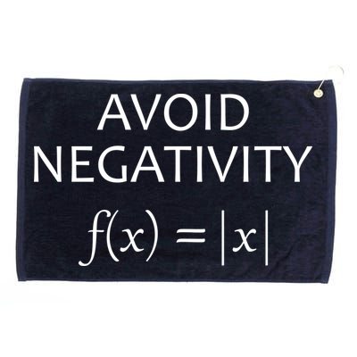 Avoid Negativity Math Joke Grommeted Golf Towel