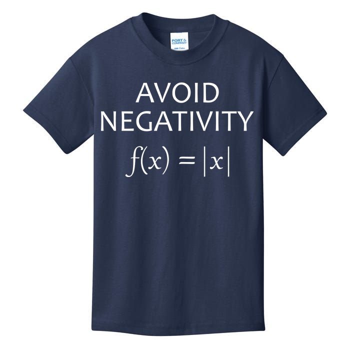 Avoid Negativity Math Joke Kids T-Shirt