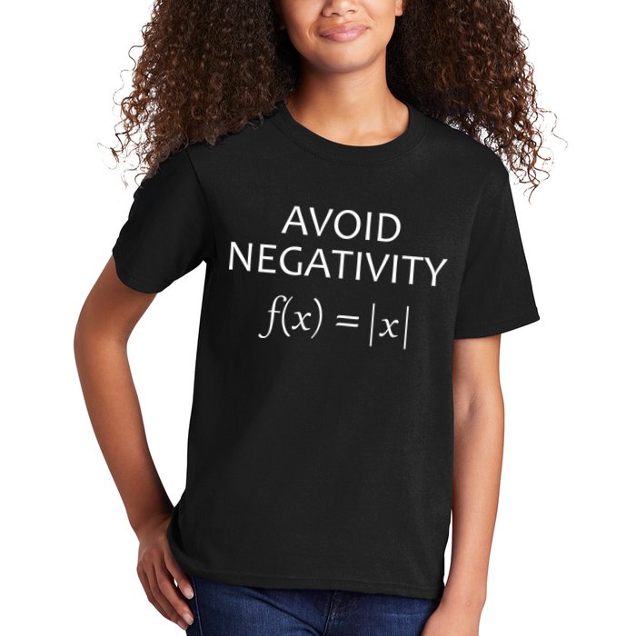 Avoid Negativity Math Joke Kids T-Shirt
