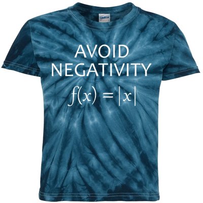 Avoid Negativity Math Joke Kids Tie-Dye T-Shirt