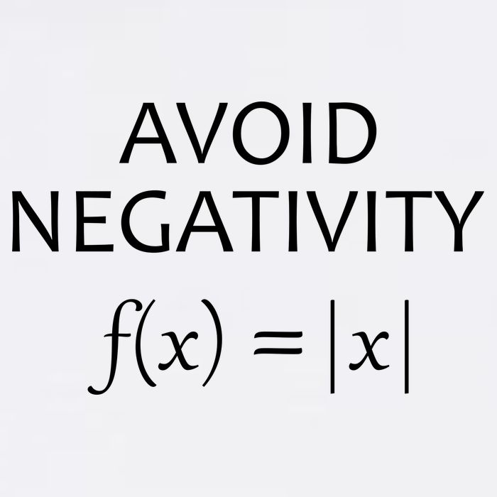 Avoid Negativity Math Joke Garment-Dyed Sweatshirt