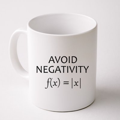 Avoid Negativity Math Joke Coffee Mug