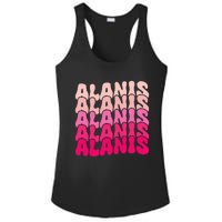 Alanis Vintage Personalized Name I Love Alanis Ladies PosiCharge Competitor Racerback Tank