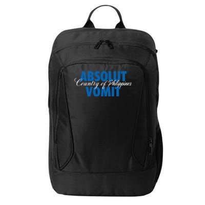 Absolute Vomit Parody Country Of Philippines City Backpack