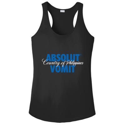 Absolute Vomit Parody Country Of Philippines Ladies PosiCharge Competitor Racerback Tank