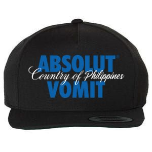 Absolute Vomit Parody Country Of Philippines Wool Snapback Cap