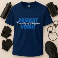 Absolute Vomit Parody Country Of Philippines Cooling Performance Crew T-Shirt