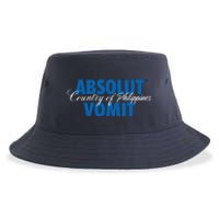 Absolute Vomit Parody Country Of Philippines Sustainable Bucket Hat