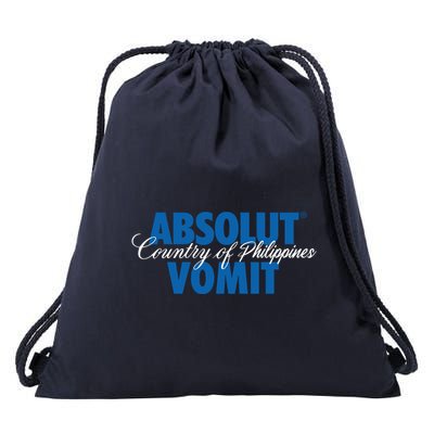 Absolute Vomit Parody Country Of Philippines Drawstring Bag