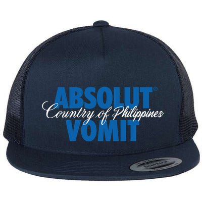 Absolute Vomit Parody Country Of Philippines Flatbill Hat