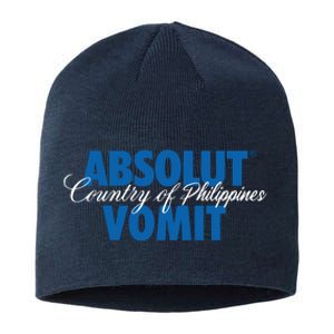 Absolute Vomit Parody Country Of Philippines Sustainable Beanie