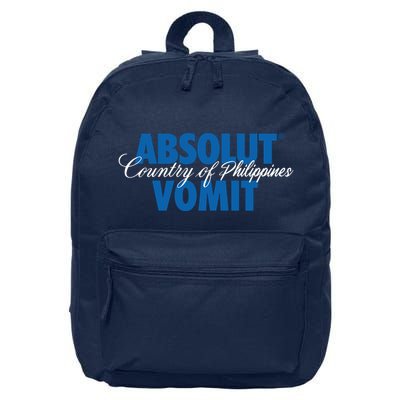 Absolute Vomit Parody Country Of Philippines 16 in Basic Backpack