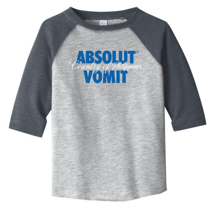 Absolute Vomit Parody Country Of Philippines Toddler Fine Jersey T-Shirt