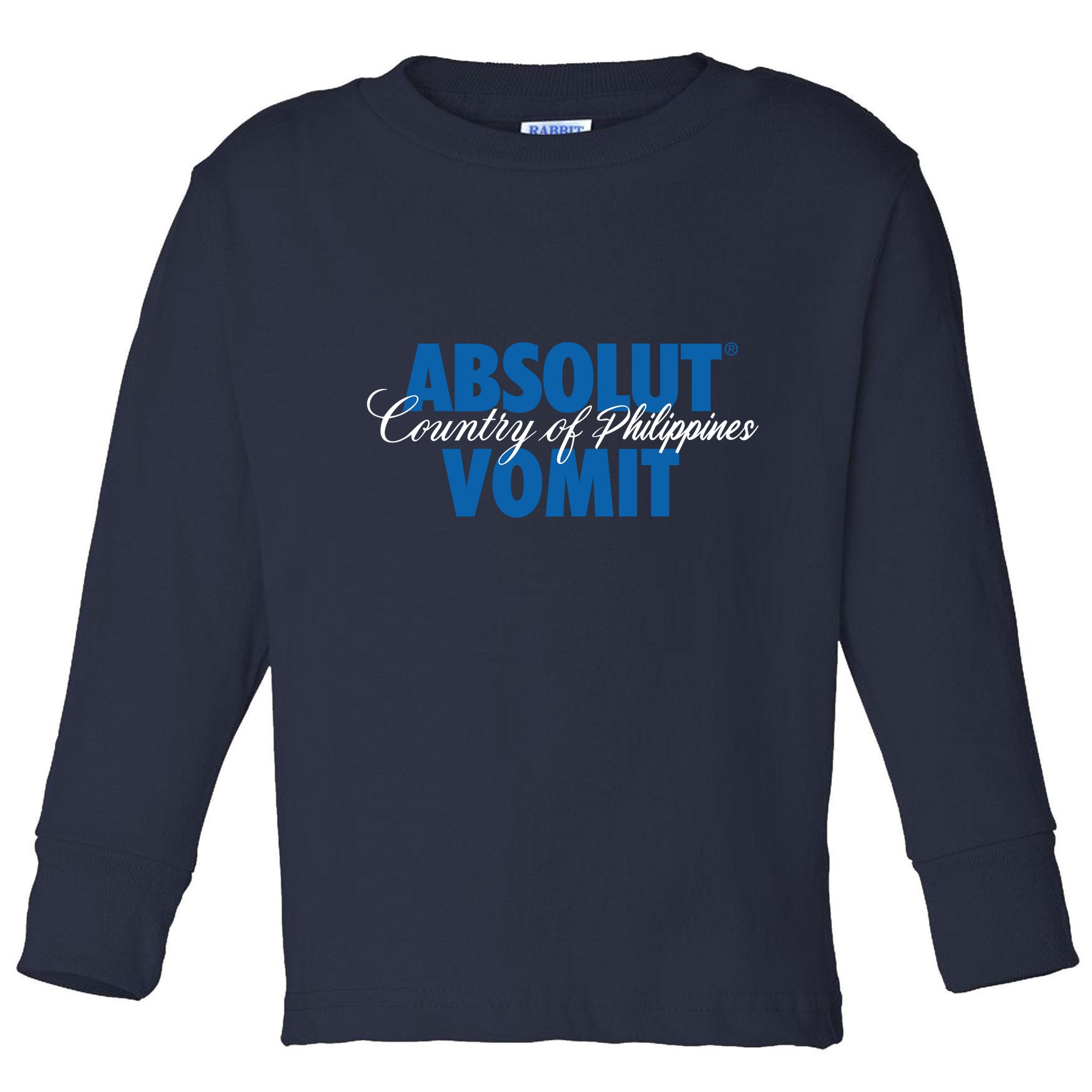 Absolute Vomit Parody Country Of Philippines Toddler Long Sleeve Shirt