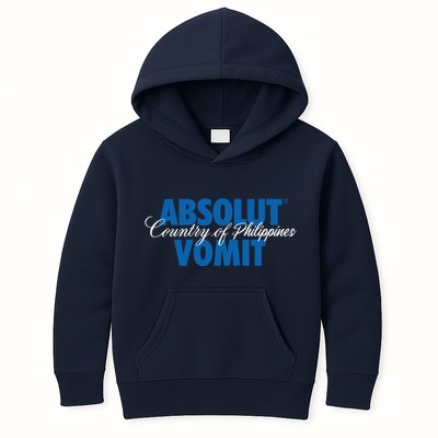 Absolute Vomit Parody Country Of Philippines Kids Hoodie
