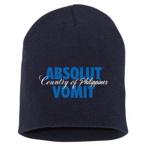 Absolute Vomit Parody Country Of Philippines Short Acrylic Beanie