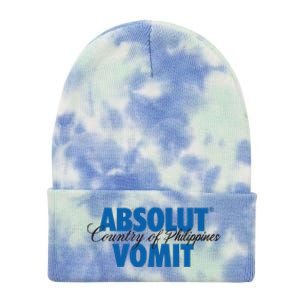 Absolute Vomit Parody Country Of Philippines Tie Dye 12in Knit Beanie