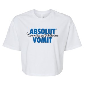 Absolute Vomit Parody Country Of Philippines Bella+Canvas Jersey Crop Tee