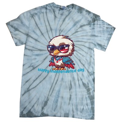 America Vintage Patriotic Bald Eagle Tie-Dye T-Shirt