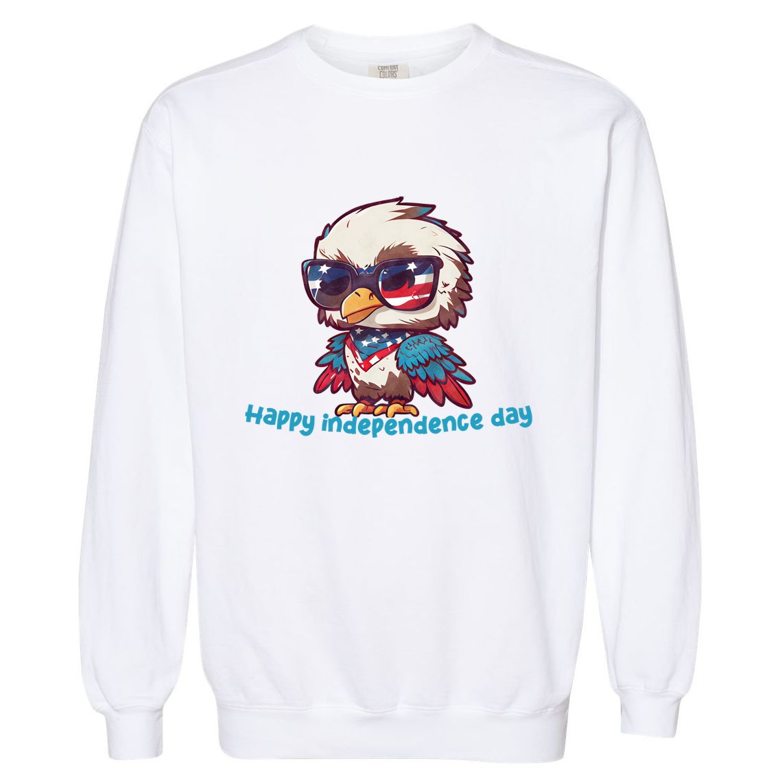 America Vintage Patriotic Bald Eagle Garment-Dyed Sweatshirt