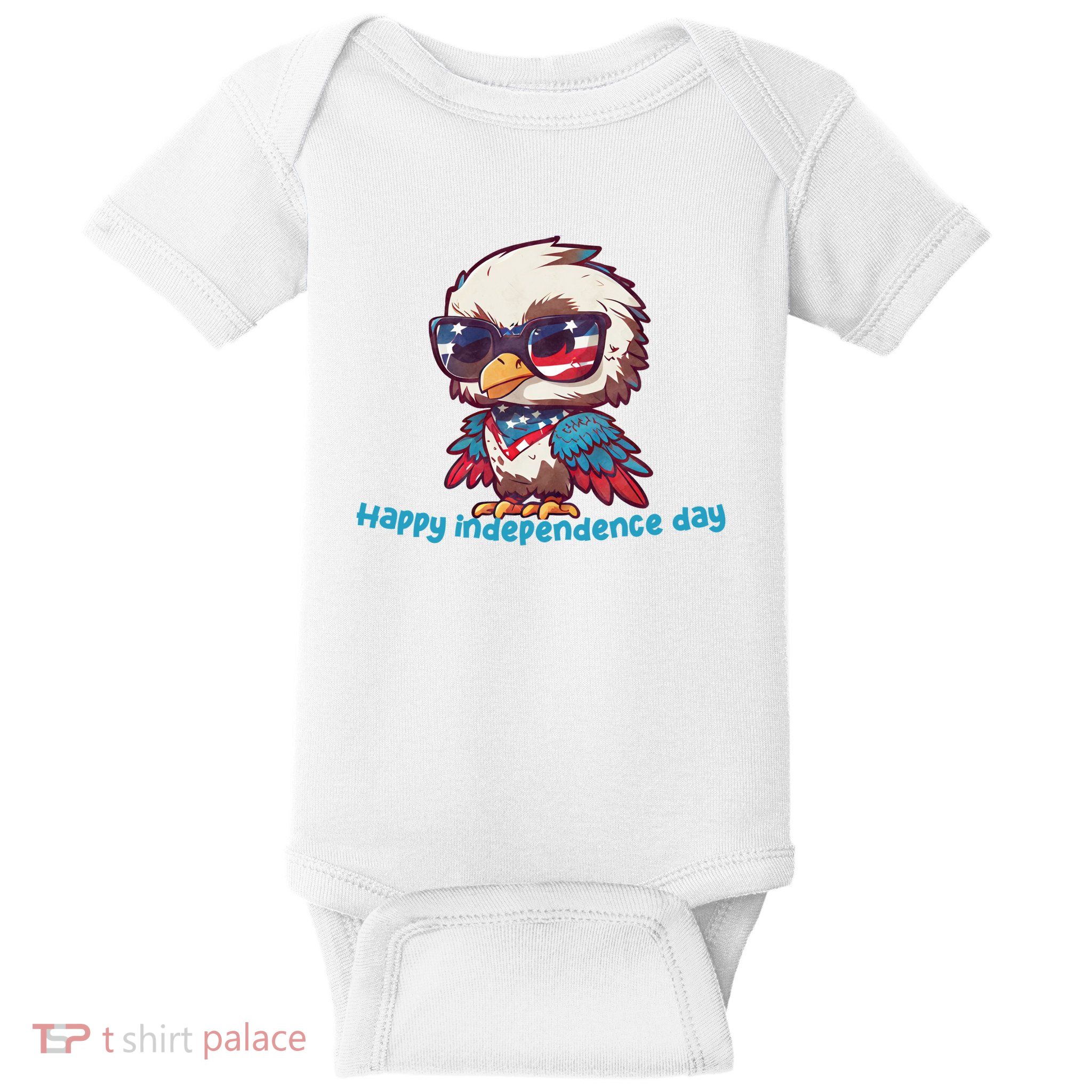 America Vintage Patriotic Bald Eagle Baby Bodysuit