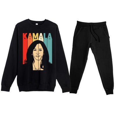 Awesome Vice President Kamala Harris Gift Premium Crewneck Sweatsuit Set