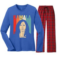 Awesome Vice President Kamala Harris Gift Women's Long Sleeve Flannel Pajama Set 