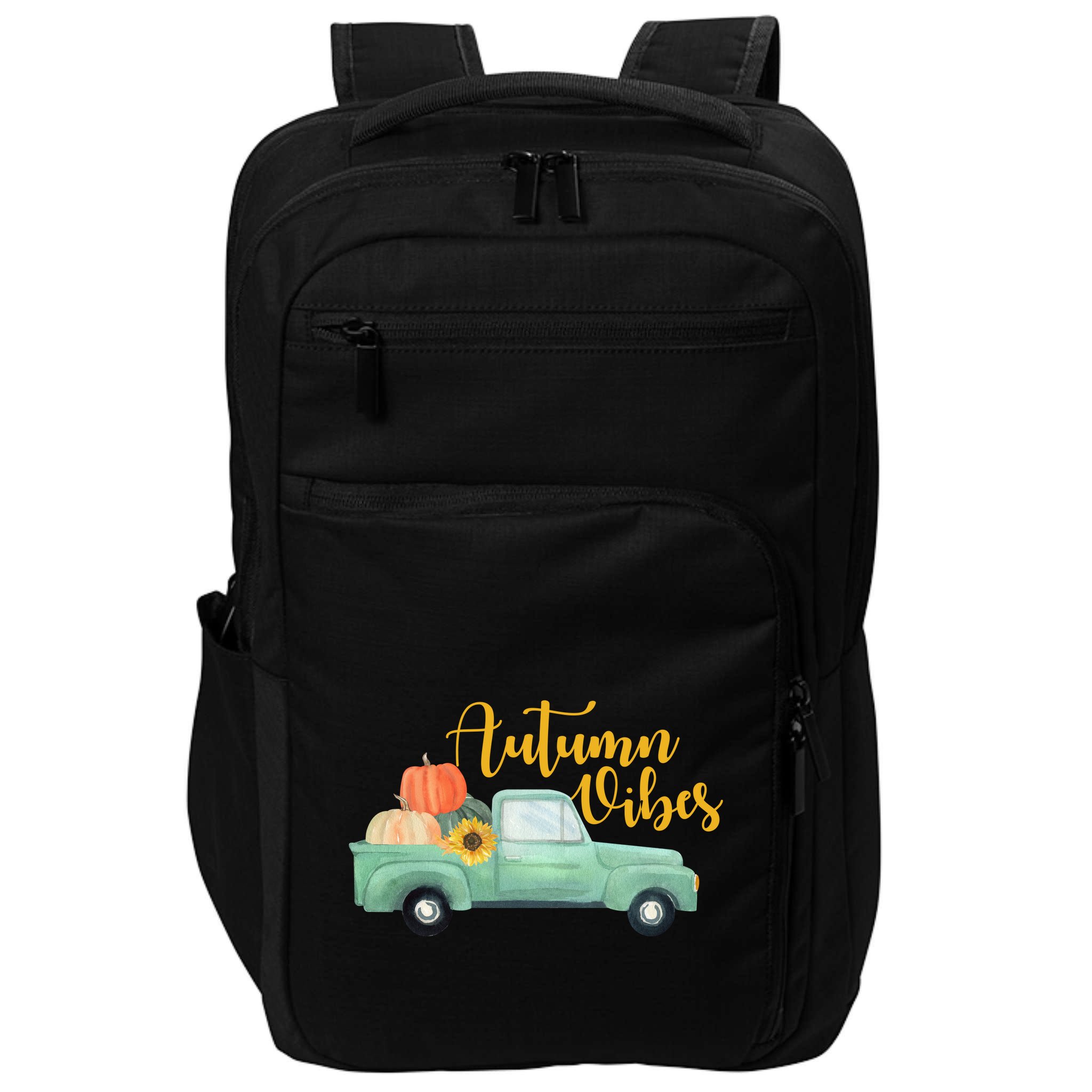 Autumn Vibes Pumpkin Truck Impact Tech Backpack