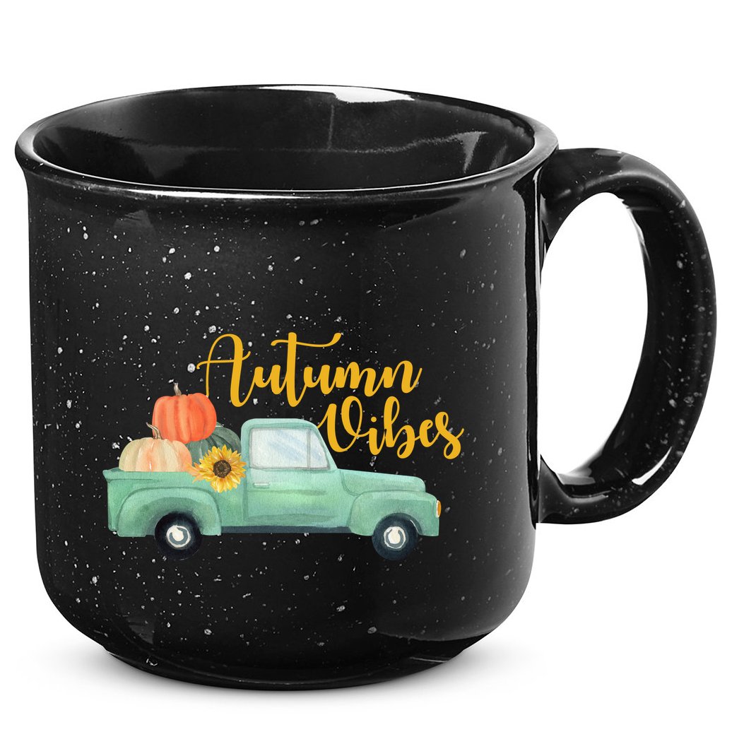 Autumn Vibes Pumpkin Truck 15oz Campfire Ceramic Mug