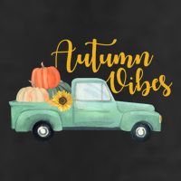 Autumn Vibes Pumpkin Truck Trucker Hat