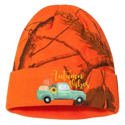 Autumn Vibes Pumpkin Truck Kati Licensed 12" Camo Beanie