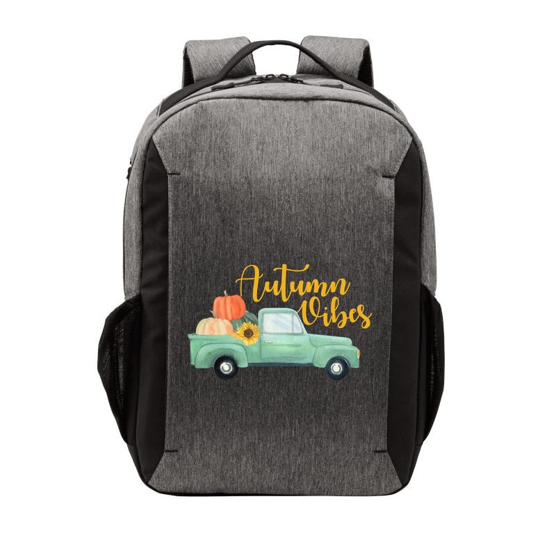 Autumn Vibes Pumpkin Truck Vector Backpack