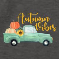 Autumn Vibes Pumpkin Truck Vector Backpack