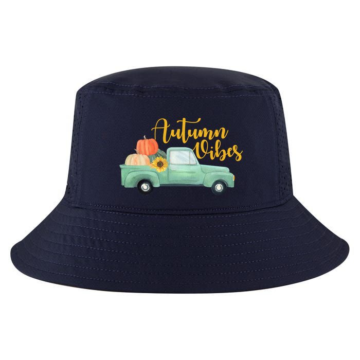 Autumn Vibes Pumpkin Truck Cool Comfort Performance Bucket Hat