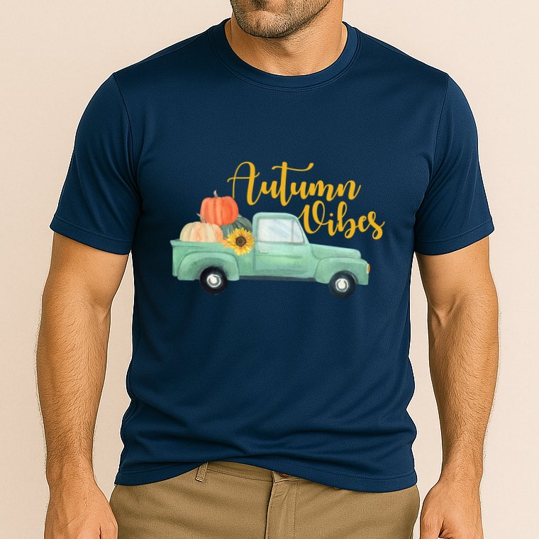 Autumn Vibes Pumpkin Truck Performance Shirt