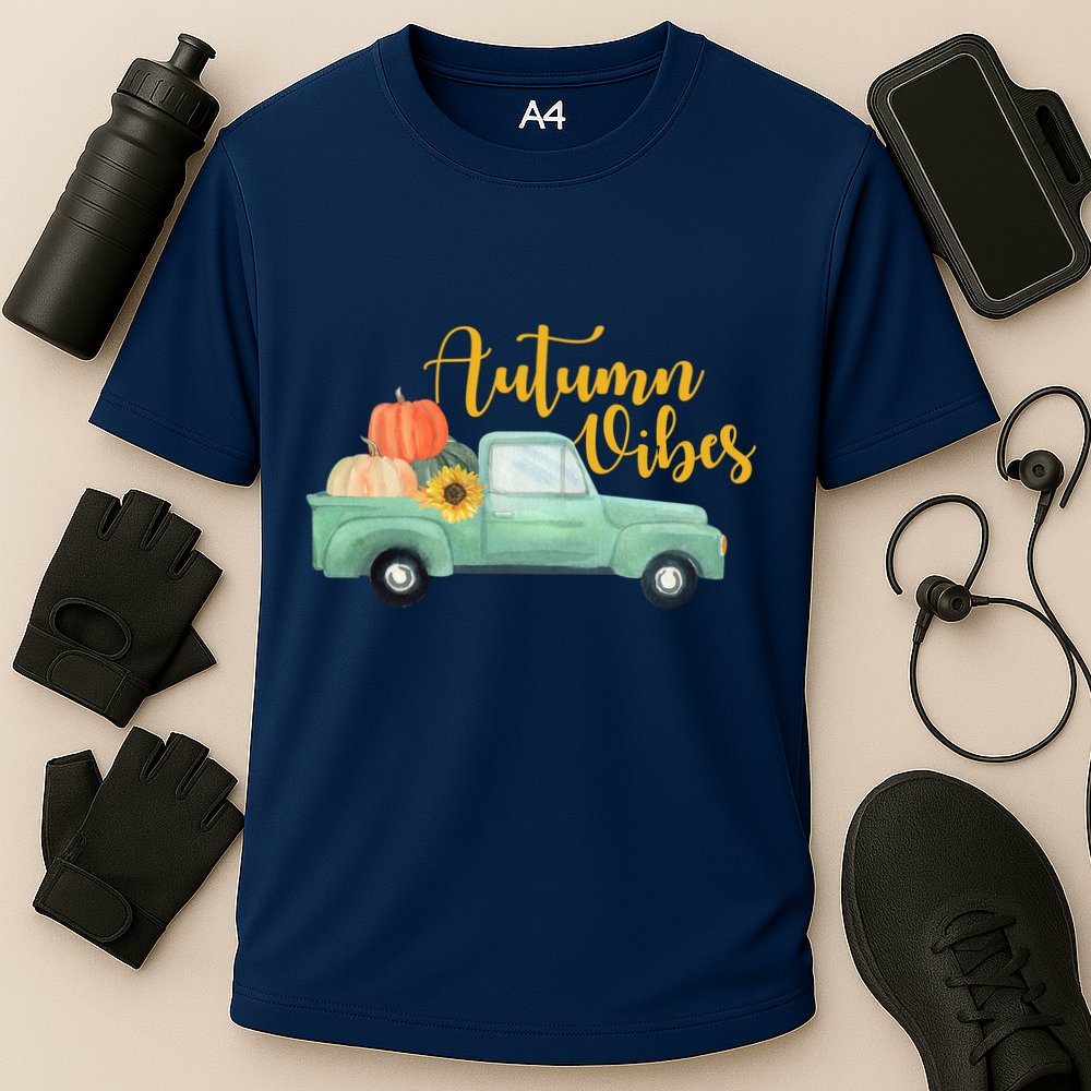 Autumn Vibes Pumpkin Truck Performance Shirt