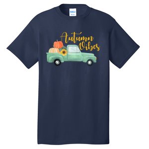 Autumn Vibes Pumpkin Truck Tall T-Shirt