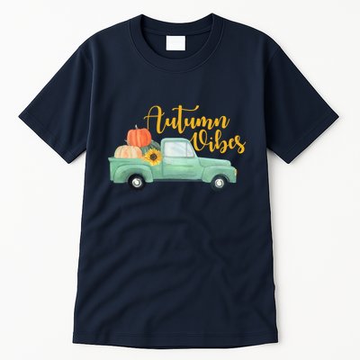 Autumn Vibes Pumpkin Truck Tall T-Shirt