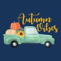 Autumn Vibes Pumpkin Truck Sustainable Bucket Hat